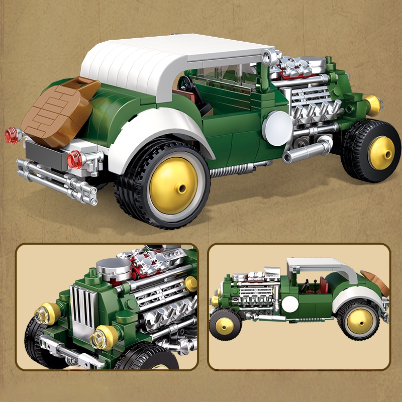 Retro vintage car building blo - đánh giá và giá Vintage Collectible Model Cars