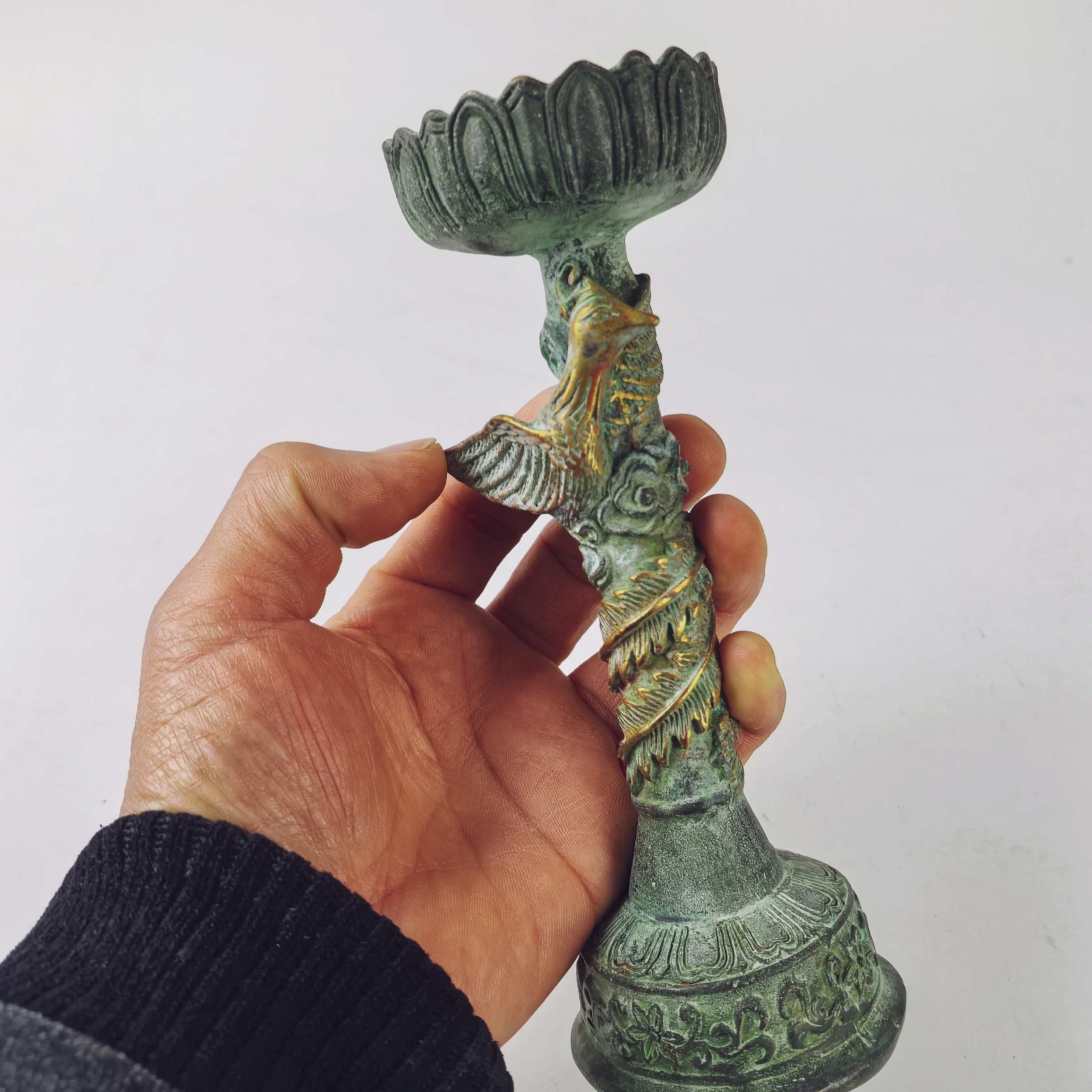 Old Bronze Relief carved Gilde - đánh giá và giá Collectible Vintage Lamps