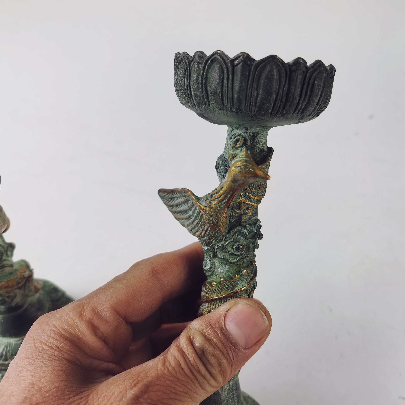 Old Bronze Relief carved Gilde - đánh giá và giá Collectible Vintage Lamps