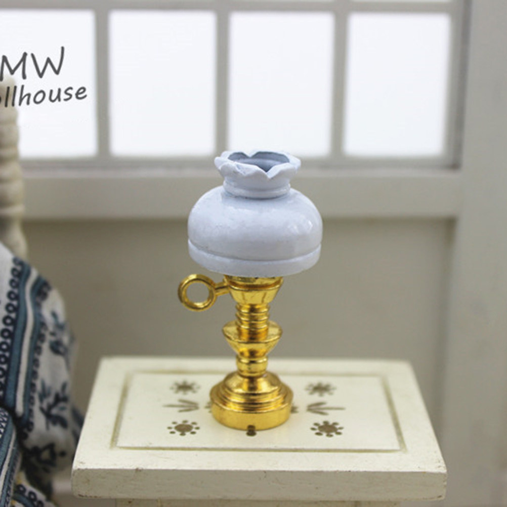 Mini White Lampshade Table Lam - đánh giá và giá Collectible Vintage Lamps