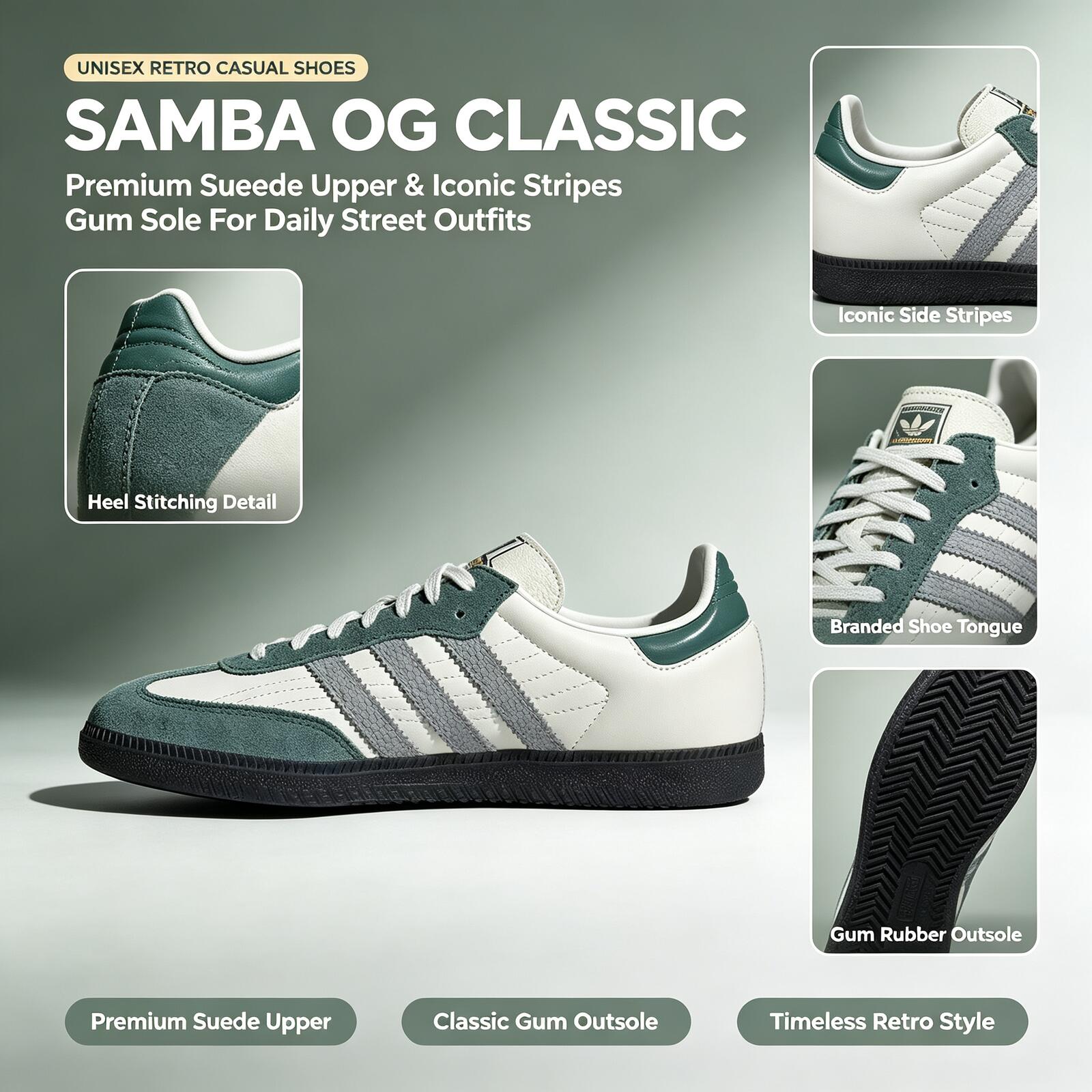 Official Adidas Genuine Samba  - đánh giá và giá Adidas Shoes Samba