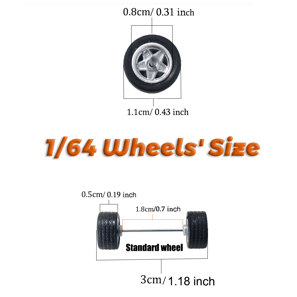 1/64 4-Spoke Model Wheels with - đánh giá và giá Vintage Collectible Model Cars