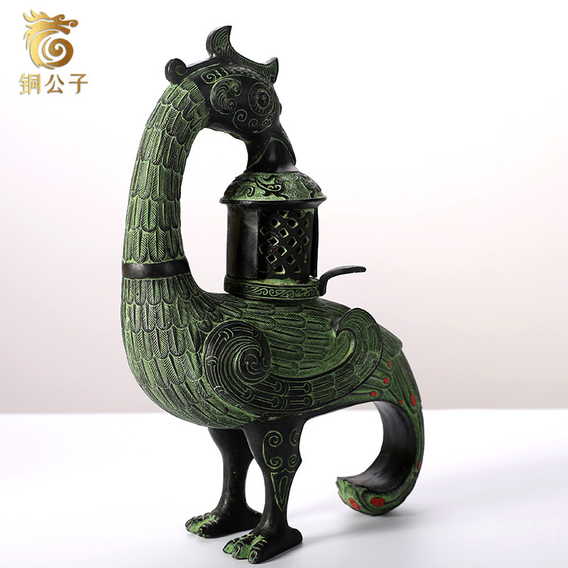 Phoenix Bird Antique Bronze Cr - đánh giá và giá Collectible Vintage Lamps